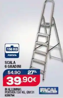 Bricofer Scala 6 gradini FACAL offerta