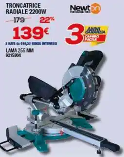 Bricofer Troncatrice radiale 2200W newton offerta