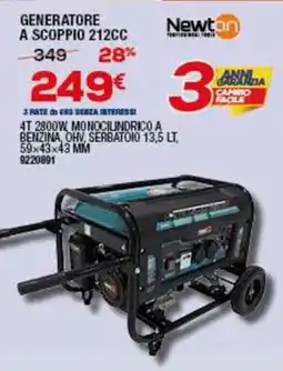 Bricofer Generatore a scoppio 212CC newton offerta