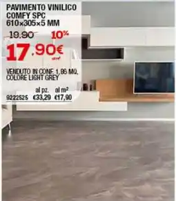 Bricofer Pavimento vinilico comfy SPC 610x305×5 mm offerta