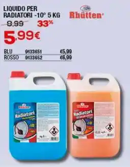 Bricofer Rhutten liquido per radiatori -10° 5 offerta