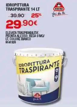 Bricofer Idropittura traspirante BOERO offerta