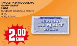 Pam Tavoletta di cioccolato gamme bleue LINDT offerta