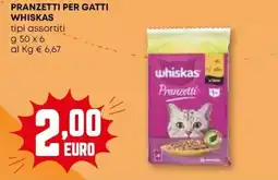 Pam Pranzetti per gatti WHISKAS offerta
