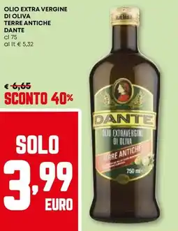 Pam Olio extra vergine di oliva terre antiche DANTE offerta