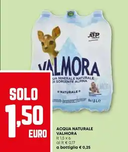 Pam Acqua naturale VALMORA offerta