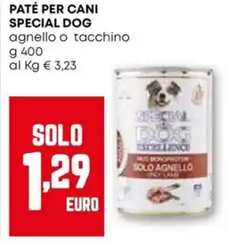 Pam Paté per cani SPECIAL DOG offerta