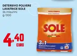 Pam Detersivo polvere lavatrice SOLE offerta