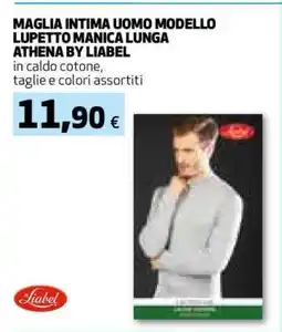 Coop MAGLIA INTIMA UOMO MODELLO LUPETTO MANICA LUNGA ATHENA BY LIABEL offerta