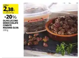 Coop OLIVE LECCINO DENOCIOCCOLATE CONDITE MADAMA OLIVA offerta