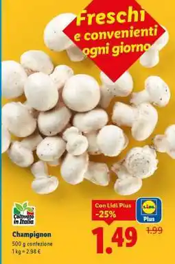 Lidl Champignon offerta