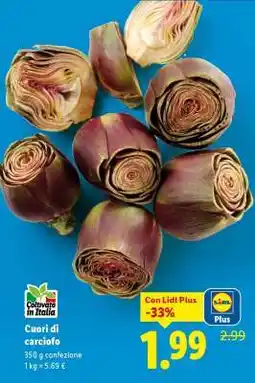 Lidl Cuori di carciofo offerta