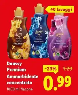 Lidl Doussy Premium Ammorbidente concentrato offerta