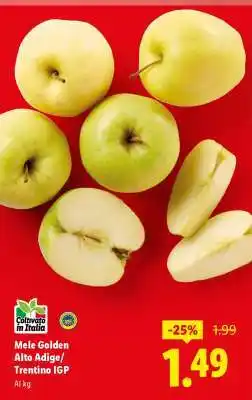 Lidl Mele Golden Alto Adige / Trentino IGP offerta