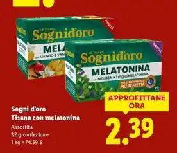 Lidl Sogni d'oro Tisana con melatonina offerta