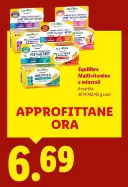Lidl Equilibra Multivitamine e minerali offerta