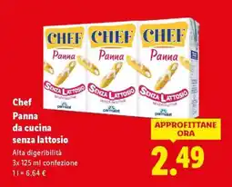 Lidl Chef Panna da cucina senza lattosio offerta