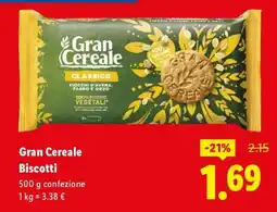Lidl GRAN CEREALE Biscotti offerta