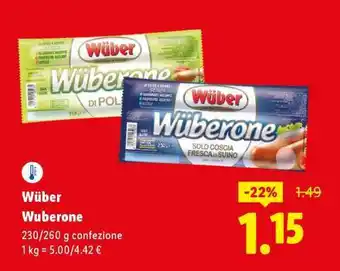 Lidl Wüber Wüberone offerta