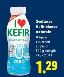 Lidl Sveltesse Kefir bianco naturale offerta