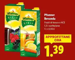 Lidl Pfanner Bevanda offerta