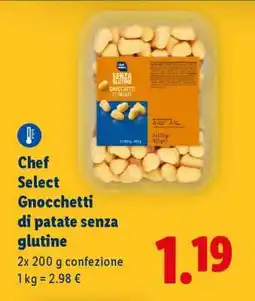 Lidl Chef Select Gnocchetti di patate senza glutine offerta