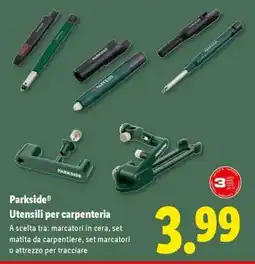 Lidl Parkside Utensili per carpenteria offerta