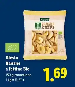 Lidl Alesto Banane a fettine bio offerta