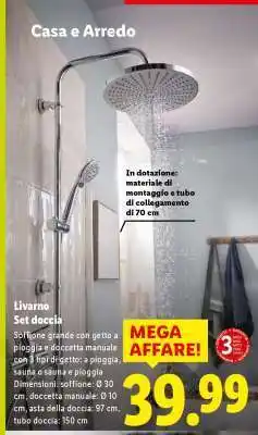 Lidl Livarno Set doccia offerta