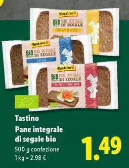 Lidl Tastino Pane integrale di segale bio offerta