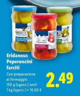 Lidl Eridanous Peperoncini farciti offerta