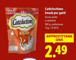 Lidl Catisfactions Snack per gatti offerta