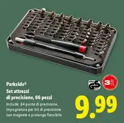 Lidl Parkside Set attrezzi di precisione, 66 pezzi offerta