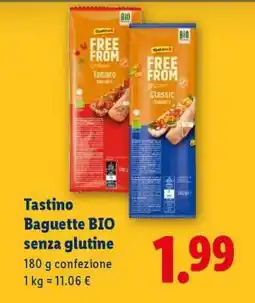 Lidl Tastino Baguette BIO senza glutine offerta
