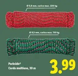 Lidl PARKSIDE Corda multiuso, 30 m offerta