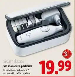 Lidl sanitas Set manicure-pedicure offerta