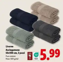 Lidl Livarno Asciugamano offerta