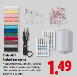 Lidl Crelando Articoli per cucito offerta