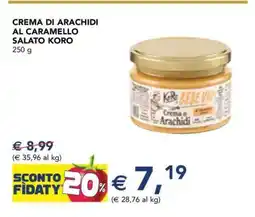 Esselunga CREMA DI ARACHIDI AL CARAMELLO SALATO KORO offerta