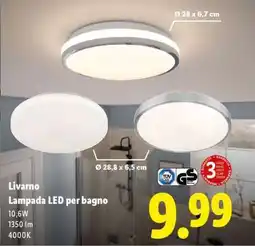 Lidl Livarno Lampada LED per bagno offerta