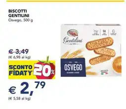 Esselunga Biscotti Gentilini offerta