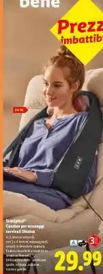 Lidl sensiplast Cuscino per massaggi cervicali Shiatsu offerta