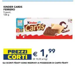 Esselunga KINDER CARDS FERRERO offerta