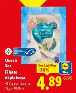 Lidl Ocean Sea Filetto di platessa offerta