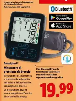 Lidl sensiplast Misuratore di pressione da braccio offerta