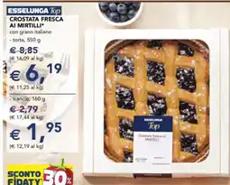 Esselunga CROSTATA FRESCA AI MIRTILLI - torta offerta