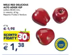 Esselunga MELE RED DELICIOUS ALTO ADIGE IGP offerta