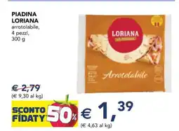 Esselunga PIADINA LORIANA offerta