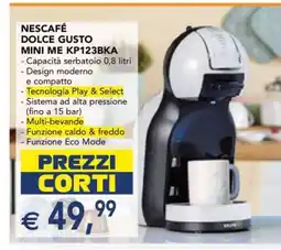 Esselunga Nescafé Dolce Gusto Mini Me KP123BKA offerta