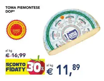 Esselunga Toma Piemontese DOP offerta